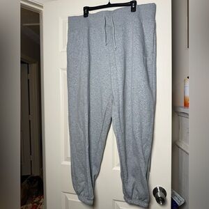 Nike Women’s Gray Plus Oversized Fit High Rise Joggers Sweatpants Size 2X